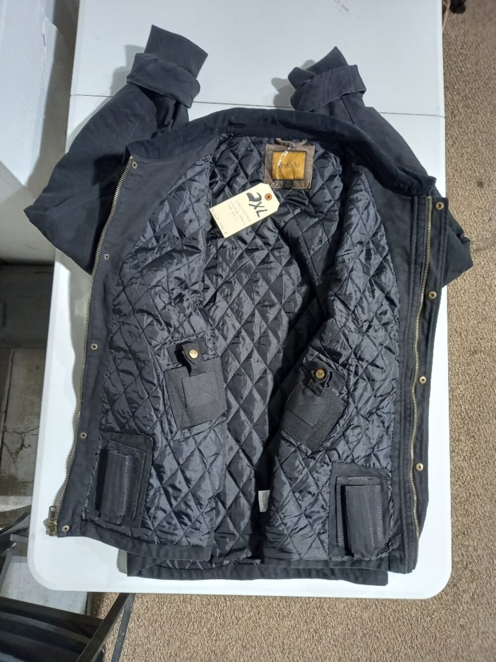 CANVAS CONCEALED CARRY JACKET - Black | 2XL - Picture 4 of 6